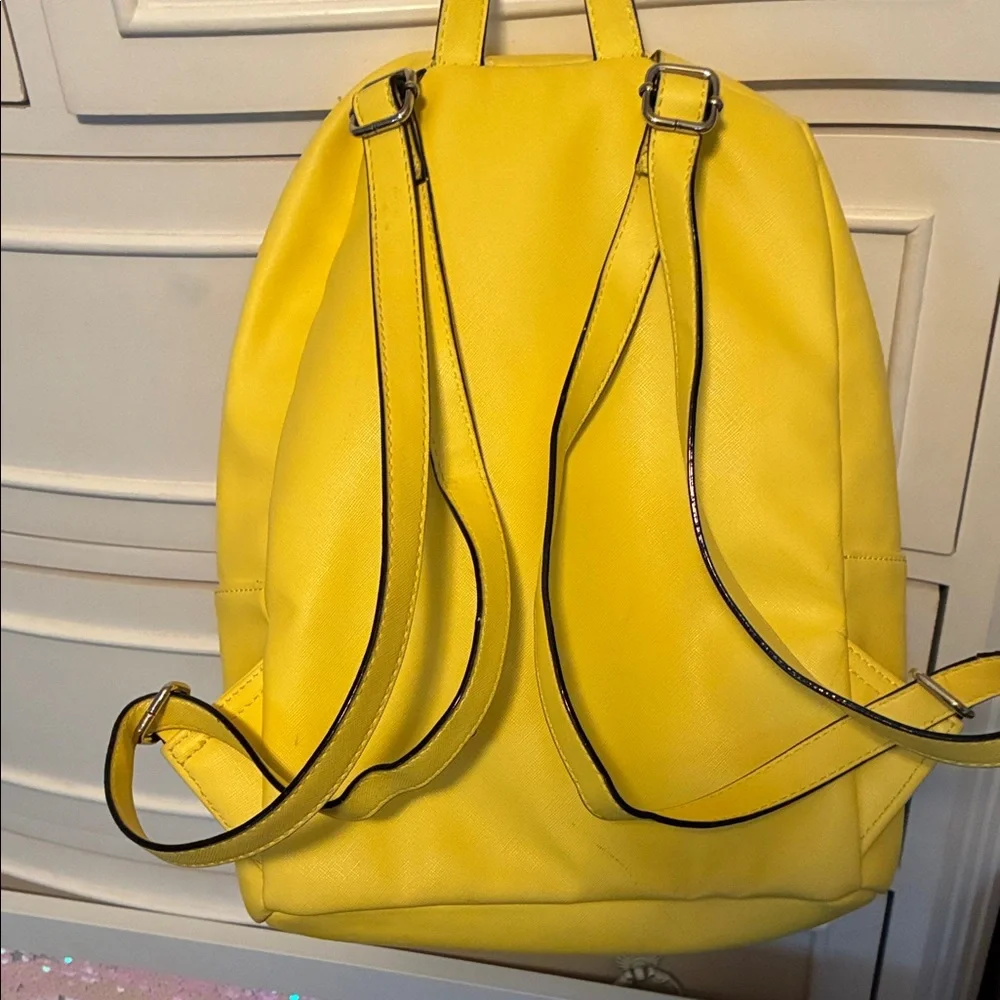 Yellow Bow Accent Women's Backpack